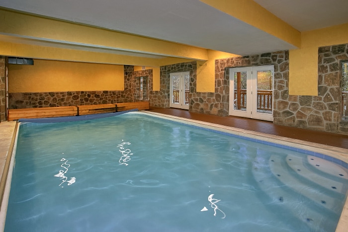 Indoor Pool Lodge Cabin Rental Photo