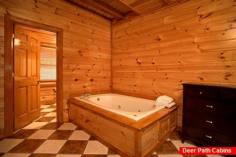Jacuzzi Tub 8 Bedroom Cabin Sleeps 28 - Indoor Pool Lodge