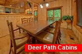 Family Style Dining Room in 6 bedroom cabin