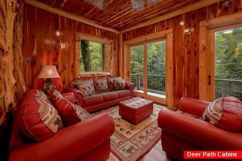 7 Bedroom cabin with extra family room - River Mist Lodge