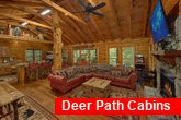 Luxury 2 bedroom cabin with fireplace and TV