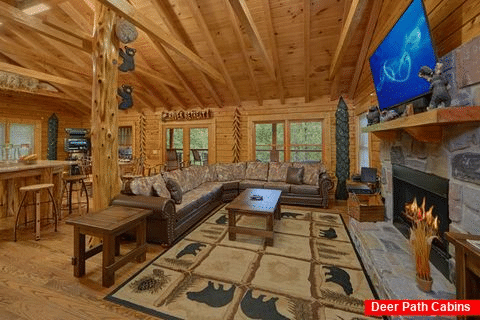 2 Bedroom Cabin with Sleeper Sofa and Fireplace - River Retreat