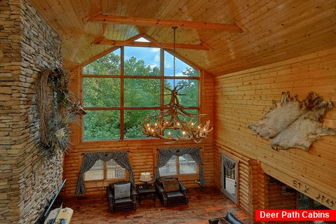 5 bedroom Gatlinburg cabin with wooded views - Elkhorn Lodge