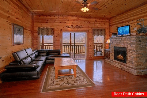 Premium 6 Bedroom Cabin with Fireplace - Pool and a View Lodge