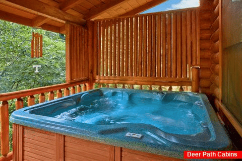 Premium Cabin with Private Hot Tub on Deck - Creekside Hideaway