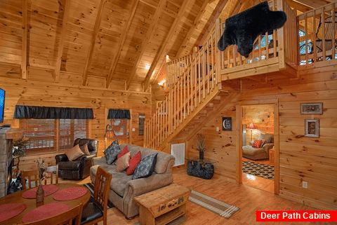 Pigeon Forge Cabin with Master on Main Level - Our Happy Place