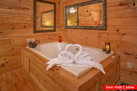 Cabin with Jacuzzi in Master Bedroom - Our Happy Place