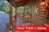 Pigeon Forge Cabin with Rocking Chairs on Deck