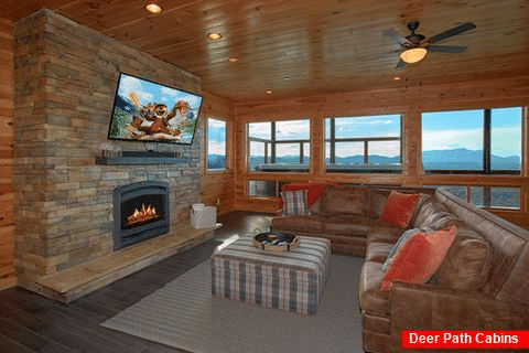 Premium Cabin Rental with 2 Fireplaces and Den - Copper Ridge Lodge