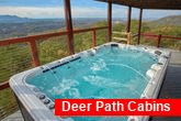 6 Bedroom Cabin with Swim Spa Tub on deck