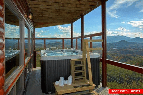 Swim Spa Hot Tub at 6 Bedroom Luxury Cabin - Copper Ridge Lodge