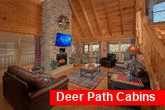 4 Bedroom Cabin with Stone Fireplace