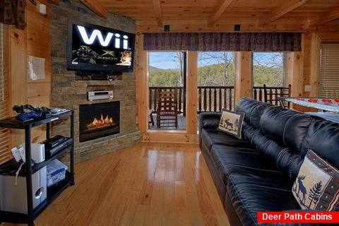 Luxury Cabin with WII Video Game and Fireplace - Dreamland