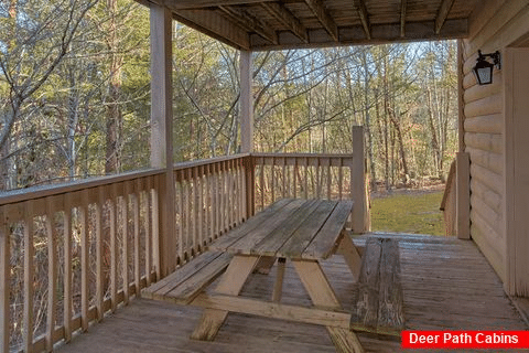 Rustic 4 Bedroom Cabin with Picnic Table - Mountain Fever