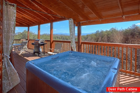 Luxury 3 Bedroom Cabin with Hot Tub on Deck - Star Gazer