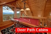 2 Bedroom Cabin with Pool Table in Game Loft