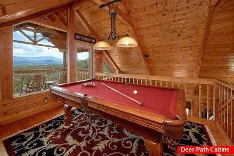 2 Bedroom Cabin with Pool Table in Game Loft - Angel's Landing