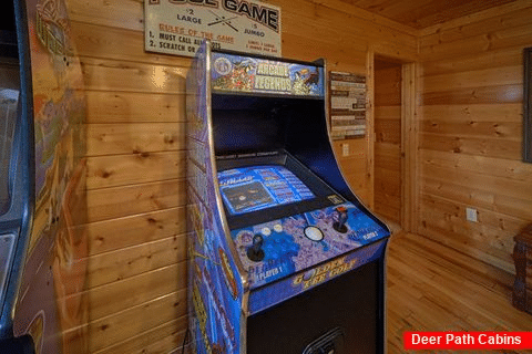 Cabin with Multiple Arcade Games in Game Room - Knockin On Heaven's Door