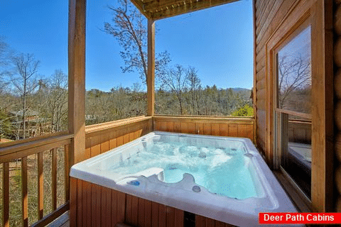 Premium 7 Bedroom Cabin with Hot Tub on deck - Smoky Mountain Lodge