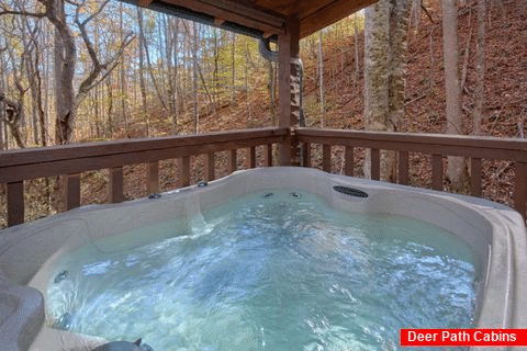 Honeymoon Cabin with Private Hot Tub - Bare Tubbin