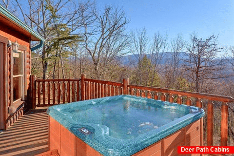Private Hot Tub with View 3 Bedroom Cabin - Cherokee Hilltop