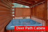 Cabin with Private Hot tub and Fire pit area