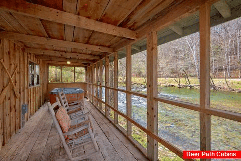 River Cabin with Screened In Porch - River Cabin