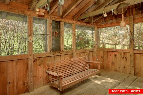 Rustic 2 Bedroom Cabin with Screened in Porch - River House