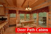 Wears Valley cabin with an eat-in dining room