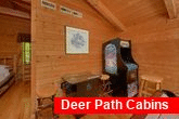 1 Bedroom cabin with arcade games and pool table