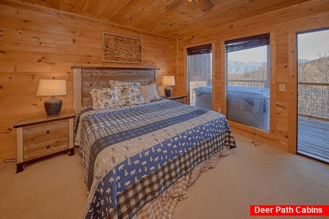 Master Bedroom with Private Deck and Hot Tub - Amazing Views to Remember