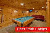Game Room with Pool Table Cabin Sleeps 6