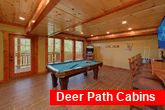 8 Bedroom Cabin with a Pool Table