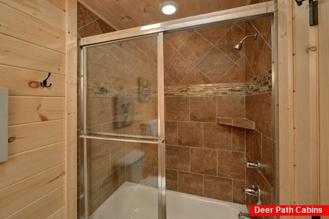 Large Walk in Showers with Two Shower Heads - Pool N Around