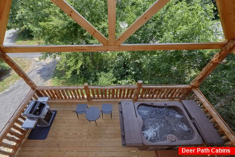 Luxurious 1 bedroom cabin with Hot Tub and Grill - Out On A Limb