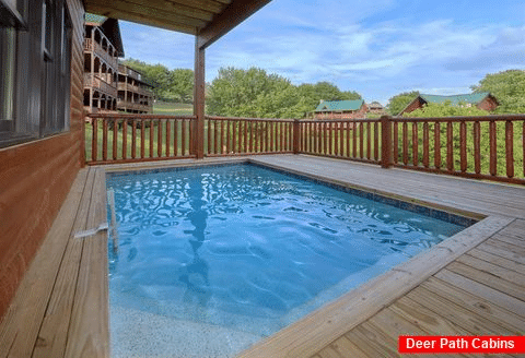 7 Bedroom cabin with Plunge Pool on deck - Poolside Lodge