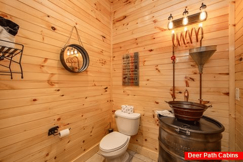 8 Bedroom Cabin with Moonshine Still Bathroom - Mountain View Pool Lodge