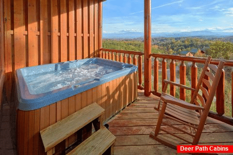 Luxury Cabin with a View and Hot Tub - Majestic View