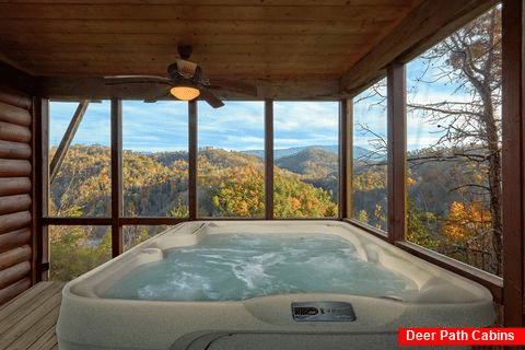 Private Screen In Porch with Hot Tub Sleeps 6 - Hilltopper