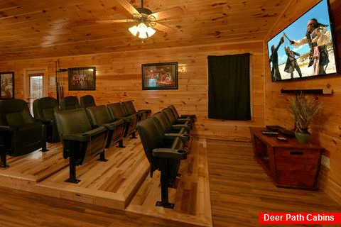 Large Theater Room in 6 bedroom cabin - Bear Cove Lodge
