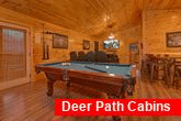 6 bedroom cabin with Pool table and theater area