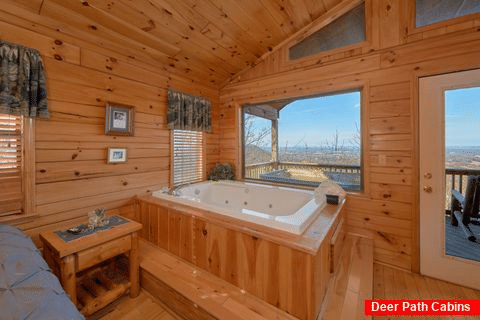 Jacuzzi Tub with Views 1 Bedroom Cabin - Angels Attic