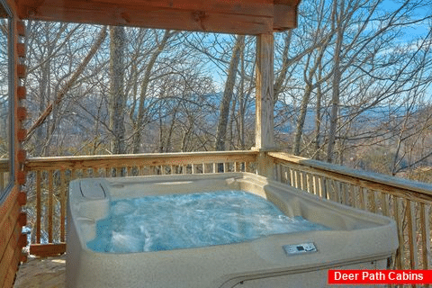 Private Hot Tub with Views Honeymoon Cabin - Angels Attic