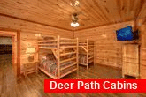 6 Bedroom Cabin Sleeps 17 with Twin Bunkbeds
