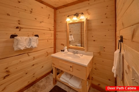 Full Bathroom with Shower - Majestic Mountain Splash