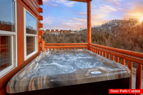 Hot Tub with a View - Majestic Mountain Splash