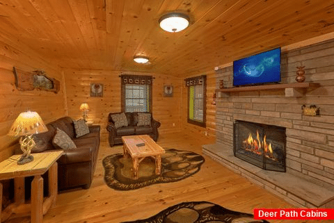 Spacious 5 Bedroom Cabin with Gas Fireplace - Bar Mountain
