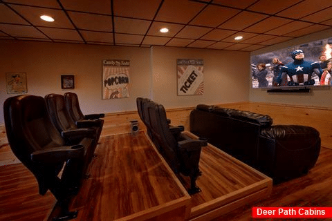 Large Flat Screen TV Theater Room - Serenity
