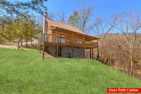 Wears Valley Cabin with Wooded View and Hot Tub - All By Grace