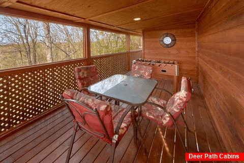Screened in Porch with Sitting Area - A Wolf's Den